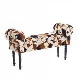 BAN224 - Divan, Canapea, fotoliu, sofa, bancheta, bancuta, banca living, dormitor, hol: Crem-Negru-Maro