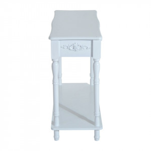 MAA208 - Masa alba toaleta consola cosmetica machiaj masuta vanity make-up cu raft pentru hol