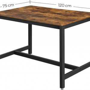 MAI8 - Masa, masuta living, bucatarie, 120x75 cm - Maro, stil Industrial