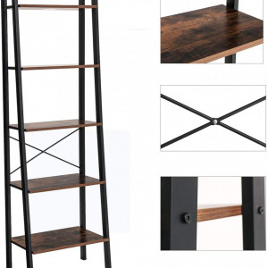 RAI2 - Rafturi birou 56x34x172 cm, stil industrial - Maro