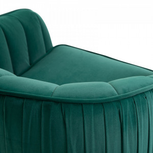 SCAV2 - Fotoliu, scaun masuta toaleta machiaj cosmetica, scaunel, divan tapitat, living, dormitor, dining - Verde