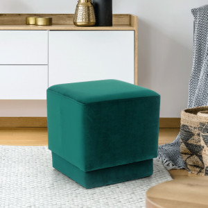SCAV601 - Scaun tapitat, masa toaleta, taburet machiaj - Verde