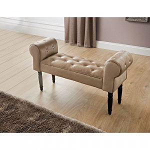 BAC101 - Divan, Canapea, fotoliu, sofa, bancheta, bancuta, banca living, dormitor, hol - Crem Champagne