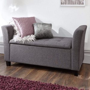 BAG105 - Divan, Canapea, fotoliu, sofa, bancheta, bancuta cu lada, banca living, dormitor, hol - Gri