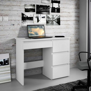BIA504 - Masa de Birou 94 cm, office - Alb, Maro sau Crem