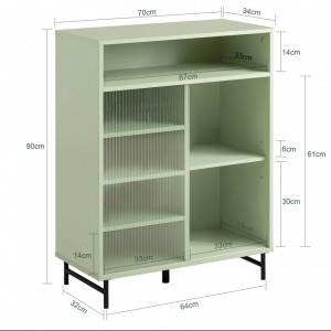 COV3 - Comoda 70 cm, pentru living, dining, hol - Verde