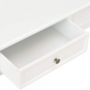 MAA32 - Masa, masuta de cafea 100 cm, cu 2 sertare, pentru living - Alb