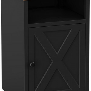 NOI8 - Set 2x noptiere pentru dormitor, 38x40x61 cm, masuta auxiliara living, hol - Maro, stil industrial