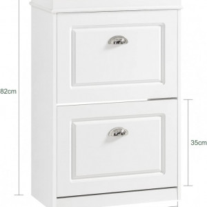 PANA7 - Pantofar 54 cm, pantofare, depozitare pantofi, mobilier hol - Alb