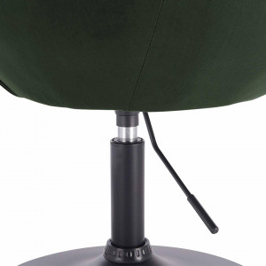 SCA227 - Scaun tapitat Verde inchis catifelat pentru masa toaleta, birou, bar, lounge, inaltime reglabila
