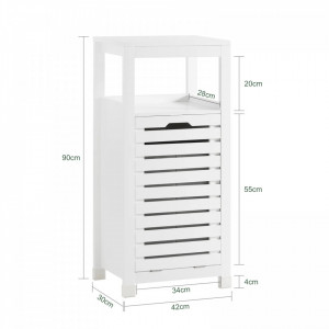 INA3 - Cos de rufe alb - Mobilier Baie INA