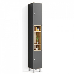 LILI210 - Dulap inalt LILI - Mobilier Baie Gri