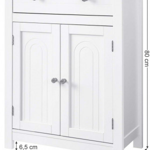 LOTUS1 - Dulap alb, comoda pentru prosoape - Mobilier Baie Lotus