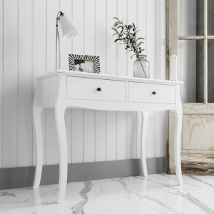 MAA109 - Masa alba toaleta, 100 cm, cosmetica machiaj, masuta vanity, consola, machiaj, make-up - Lisabona