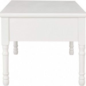 MAA32 - Masa, masuta de cafea 100 cm, cu 2 sertare, pentru living - Alb