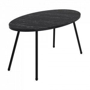 MCN6 - Masuta de cafea ovala, 90 cm - Negru