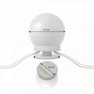 SEA254 - Set Masa alba toaleta moderna cosmetica machiaj oglinda cu LED, masuta vanity