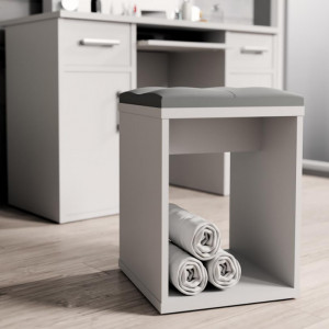 SEA540 - Set Masa toaleta, 130 cm, cosmetica machiaj, masuta vanity, oglinda cu LED-uri - Alb Lucios sau Mat