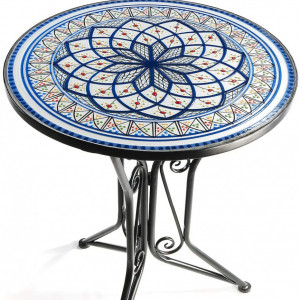 SEGAL202 - Set Masa si scaune pliante Mozaic gradina, terasa, balcon - Albastru