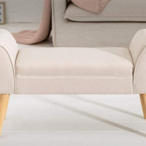 BAC203 - Divan, Canapea, fotoliu, sofa, bancheta, bancuta, banca living, dormitor, hol - Crem