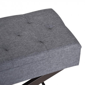 BAG101 -Bancuta, Canapea, fotoliu, sofa, bancheta, banca living, dormitor, hol, lada, ladita depozitare - Gri