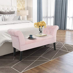 BAN240 - Bancuta 116 cm, divan, Canapea, fotoliu, sofa, bancheta, banca living, dormitor, hol, lada depozitare - Roz