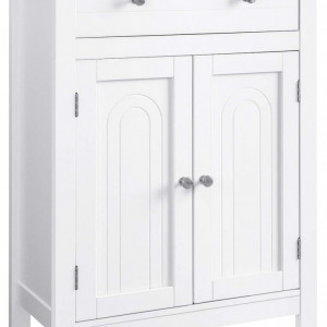 LOTUS1 - Dulap alb, comoda pentru prosoape - Mobilier Baie Lotus