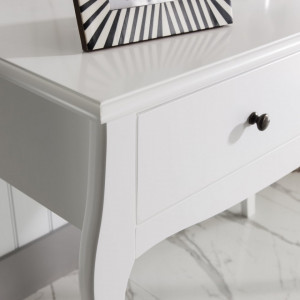 MAA109 - Masa alba toaleta, 100 cm, cosmetica machiaj, masuta vanity, consola, machiaj, make-up - Lisabona