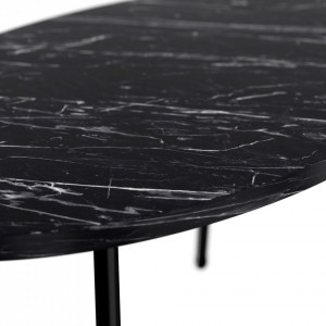 MCN6 - Masuta de cafea ovala, 90 cm - Negru