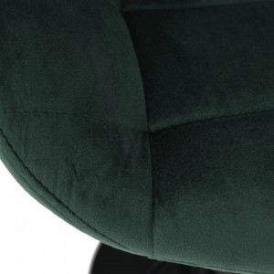 SCN603 - Scaun tapitat Verde catifelat pentru bar, lounge, inaltime reglabila