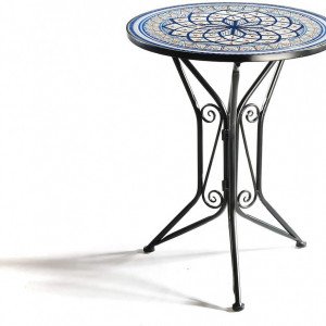 SEGAL202 - Set Masa si scaune pliante Mozaic gradina, terasa, balcon - Albastru