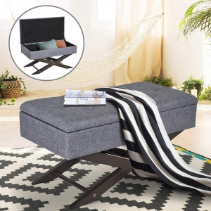 BAG101 -Bancuta, Canapea, fotoliu, sofa, bancheta, banca living, dormitor, hol, lada, ladita depozitare - Gri