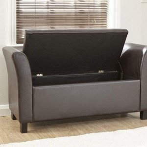 BAN113 - Divan imitatie de piele, 120 cm, Canapea, fotoliu, sofa, bancheta, bancuta cu lada, banca living, dormitor, hol