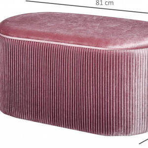 BAN234 - Bancuta 81 cm, bancheta, banca living, dormitor, hol - Roz
