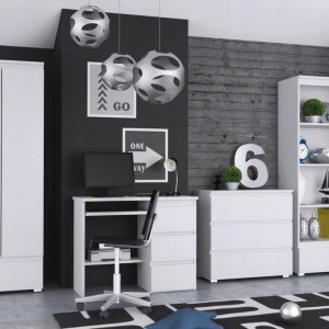 BIA504 - Masa de Birou 94 cm, office - Alb, Wenge, Sonoma sau Stejar