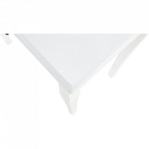 MAA601 - Masa toaleta, 75 cm, consola cosmetica machiaj masuta vanity make-up cu raft pentru hol - Alb