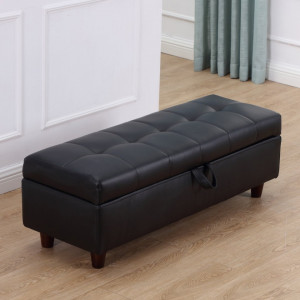 BAA109 - Divan, Canapea, fotoliu, sofa, bancheta, bancuta, banca living, dormitor, hol, piele ecologica - Negru