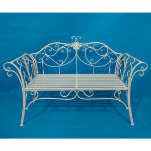 BAN604 - Banca gradina Metalica, terasa, balcon, spatiu verde - Neagra, Alba, Maro sau Verde