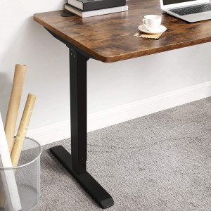 BII3 - Masa de Birou 140x70x73-114 cm, inaltime reglabila, office industrial - Maro