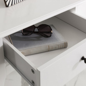 MAA109 - Masa alba toaleta, 100 cm, cosmetica machiaj, masuta vanity, consola, machiaj, make-up - Lisabona