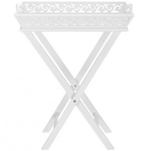 MAA2 - Masuta pliabila pentru servit alba - Shabby Chic - Germania