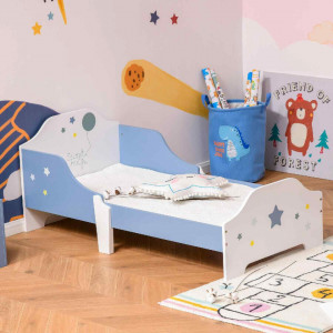 PAALC1 - Pat albastru pentru baieti - patut copii 3-6 ani