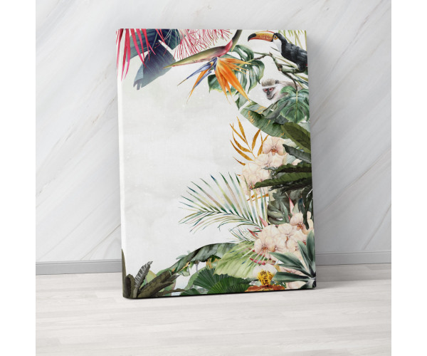 Tablou Canvas Flowers and Leaves