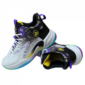 Ghete Copii Sport Dunker Alb Violet