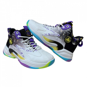 Ghete Copii Sport Dunker Alb Violet