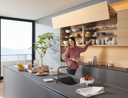 AVENTOS HF sistem usa plianta - brate telescopice Blum 