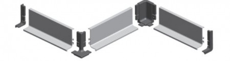Maner Gola L orizontal superior inox Opes