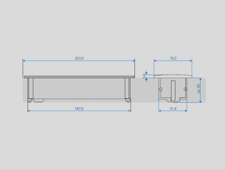 Priza Kapsa Bachmann 2xSchuko +1modul 927.052 + capac aluminiu 927.103