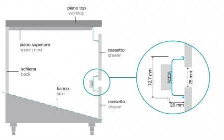 Maner Gola C intermediar inox Opes
