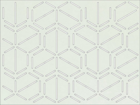 Panou perforat din HDF - LACATTO - BEHIVE Silver